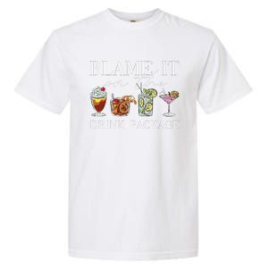 Retro Funny Cruise Blame It On The Drink Package Party Garment-Dyed Heavyweight T-Shirt