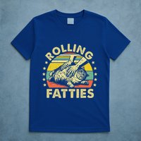 Rolling Fatties Cat T-Shirt