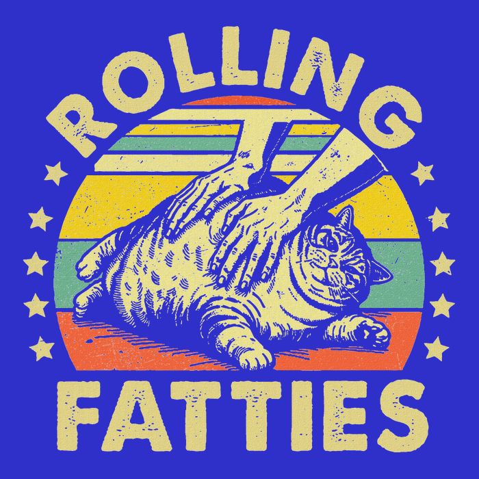Rolling Fatties Cat T-Shirt