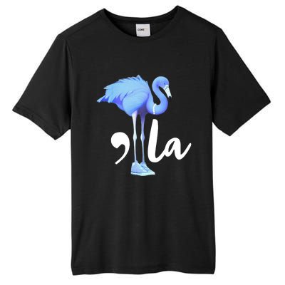 Retro Flamingo Chucks And Pearls Comma La Kamala Harris 2024 Tall Fusion ChromaSoft Performance T-Shirt