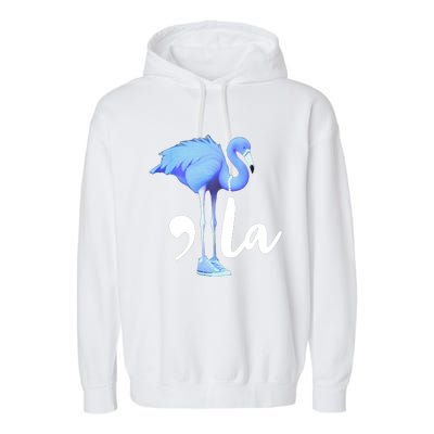 Retro Flamingo Chucks And Pearls Comma La Kamala Harris 2024 Garment-Dyed Fleece Hoodie