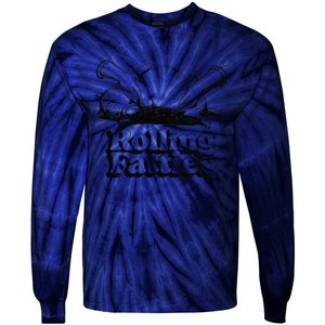 Rolling Fatties Cat Funny Cute Cat Lover Kitten Owner Retro Tie-Dye Long Sleeve Shirt