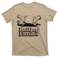 Rolling Fatties Cat Funny Cute Cat Lover Kitten Owner Retro T-Shirt