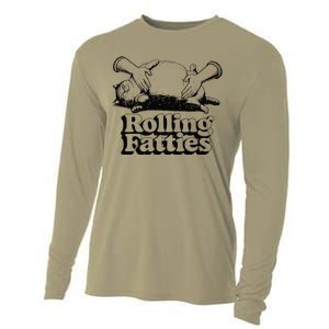 Rolling Fatties Cat Funny Cute Cat Lover Kitten Owner Retro Cooling Performance Long Sleeve Crew