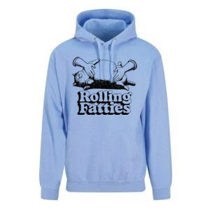 Rolling Fatties Cat Funny Cute Cat Lover Kitten Owner Retro Unisex Surf Hoodie