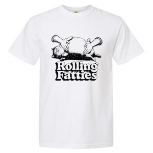 Rolling Fatties Cat Funny Cute Cat Lover Kitten Owner Retro Garment-Dyed Heavyweight T-Shirt