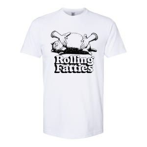 Rolling Fatties Cat Funny Cute Cat Lover Kitten Owner Retro Softstyle CVC T-Shirt