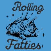 Rolling Fatties Cat Funny Cute Cat Lover Kitten Owner Kitty Tie Dye Hoodie