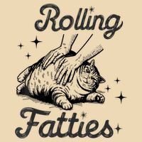 Rolling Fatties Cat Funny Cute Cat Lover Kitten Owner Kitty Drawstring Bag