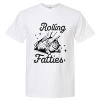 Rolling Fatties Cat Funny Cute Cat Lover Kitten Owner Kitty Garment-Dyed Heavyweight T-Shirt