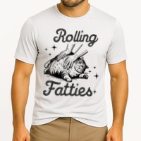 Rolling Fatties Cat Funny Cute Cat Lover Kitten Owner Kitty Performance Shirt