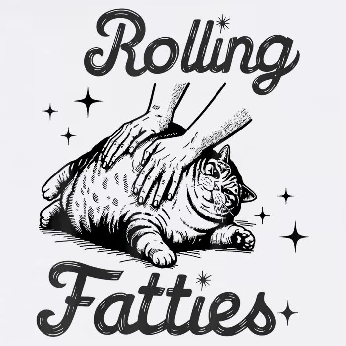 Rolling Fatties Cat Funny Cute Cat Lover Kitten Owner Kitty Performance Shirt