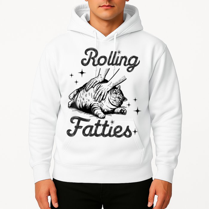 Rolling Fatties Cat Funny Cute Cat Lover Kitten Owner Kitty Hoodie