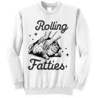 Rolling Fatties Cat Funny Cute Cat Lover Kitten Owner Kitty Sweatshirt
