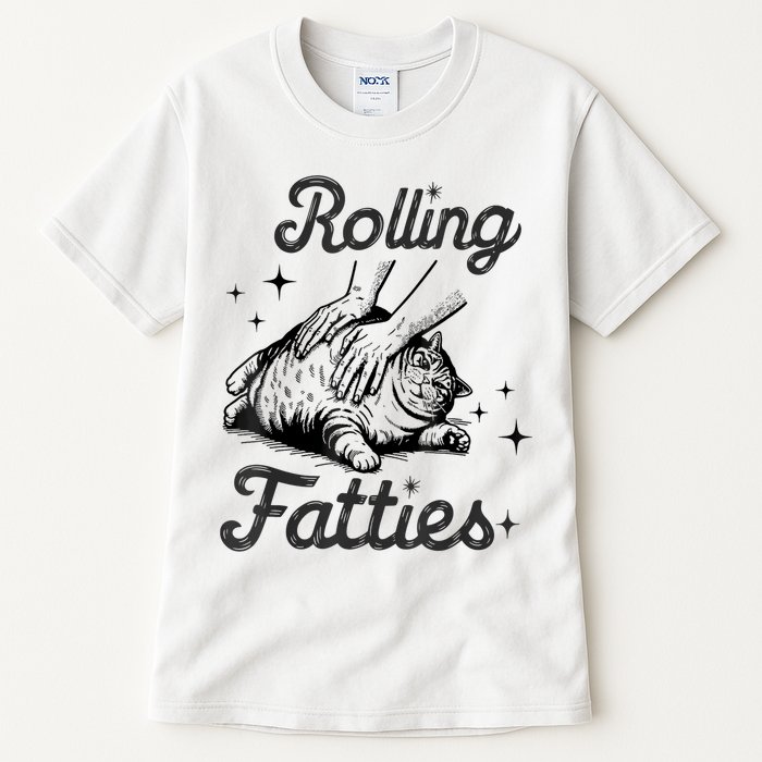 Rolling Fatties Cat Funny Cute Cat Lover Kitten Owner Kitty Tall T-Shirt
