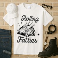 Rolling Fatties Cat Funny Cute Cat Lover Kitten Owner Kitty Tall T-Shirt