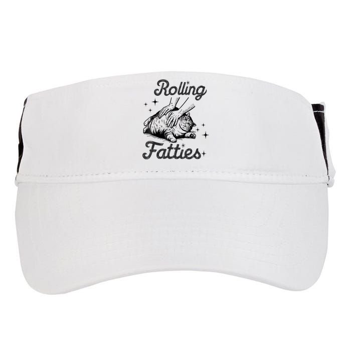 Rolling Fatties Cat Funny Cute Cat Lover Kitten Owner Kitty Adult Drive Performance Visor