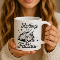 Rolling Fatties Cat Funny Cute Cat Lover Kitten Owner Kitty Mug