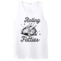 Rolling Fatties Cat Funny Cute Cat Lover Kitten Owner Kitty PosiCharge Competitor Tank