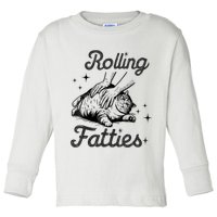 Rolling Fatties Cat Funny Cute Cat Lover Kitten Owner Kitty Toddler Long Sleeve Shirt