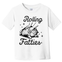 Rolling Fatties Cat Funny Cute Cat Lover Kitten Owner Kitty Toddler T-Shirt