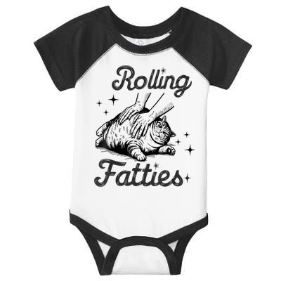 Rolling Fatties Cat Funny Cute Cat Lover Kitten Owner Kitty Infant Baby Jersey Bodysuit