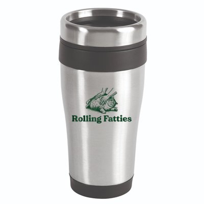 Rolling Fatties Cat Funny Cute Cat Lover Kitten Owner Kitty 16oz Travel Tumbler