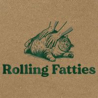 Rolling Fatties Cat Funny Cute Cat Lover Kitten Owner Kitty Cotton Canvas Backpack