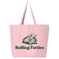 Rolling Fatties Cat Funny Cute Cat Lover Kitten Owner Kitty 25L Jumbo Tote