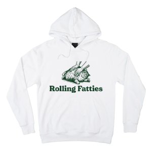 Rolling Fatties Cat Funny Cute Cat Lover Kitten Owner Kitty Hoodie