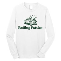 Rolling Fatties Cat Funny Cute Cat Lover Kitten Owner Kitty Long Sleeve Shirt