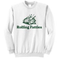 Rolling Fatties Cat Funny Cute Cat Lover Kitten Owner Kitty Sweatshirt