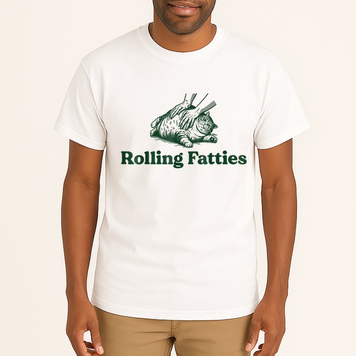 Rolling Fatties Cat Funny Cute Cat Lover Kitten Owner Kitty Tall T-Shirt