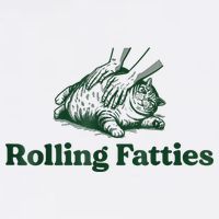 Rolling Fatties Cat Funny Cute Cat Lover Kitten Owner Kitty Tall T-Shirt