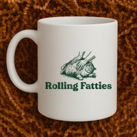 Rolling Fatties Cat Funny Cute Cat Lover Kitten Owner Kitty Mug