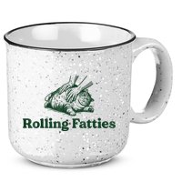 Rolling Fatties Cat Funny Cute Cat Lover Kitten Owner Kitty 15oz Campfire Ceramic Mug