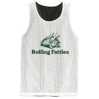 Rolling Fatties Cat Funny Cute Cat Lover Kitten Owner Kitty Mesh Reversible Basketball Jersey Tank