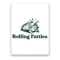 Rolling Fatties Cat Funny Cute Cat Lover Kitten Owner Kitty Poster