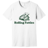 Rolling Fatties Cat Funny Cute Cat Lover Kitten Owner Kitty Premium T-Shirt