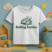 Rolling Fatties Cat Funny Cute Cat Lover Kitten Owner Kitty Toddler T-Shirt