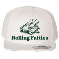 Rolling Fatties Cat Funny Cute Cat Lover Kitten Owner Kitty Wool Snapback Cap