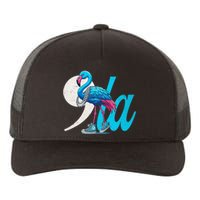 Retro Flamingo Chucks And Pearls Comma La Kamala Harris 2024 Yupoong Adult 5-Panel Trucker Hat