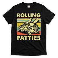 Rolling Fatties Cat Funny Fat Kitten T-Shirt