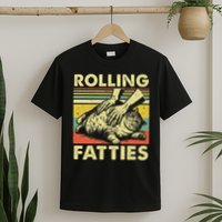 Rolling Fatties Cat Funny Fat Kitten T-Shirt