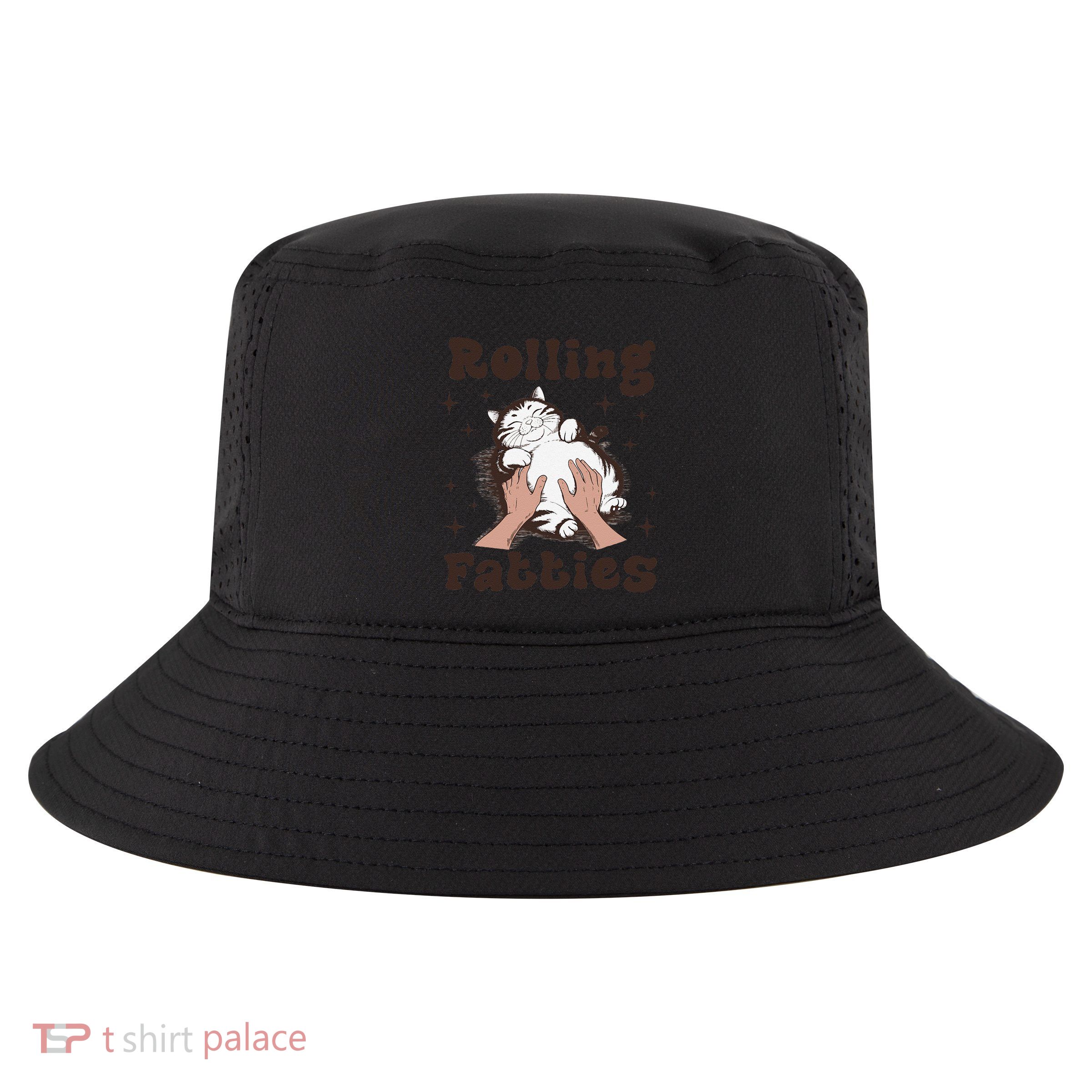 Rolling Fatties Cat Funny Cute Cat Lover Kitten Owner Kitty Cool Comfort Performance Bucket Hat