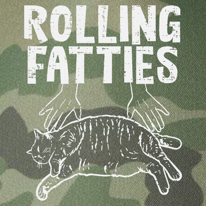 Rolling Fatties Cat Funny Fat Kitten Legacy Tie Dye Trucker Hat