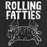 Rolling Fatties Cat Funny Fat Kitten 7 Panel Mesh Trucker Snapback Hat