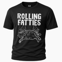 Rolling Fatties Cat Funny Fat Kitten Performance Shirt