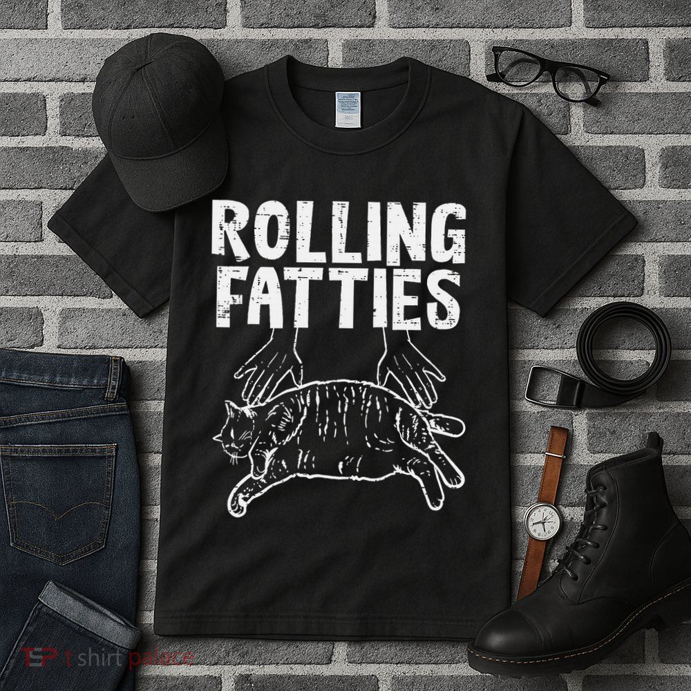 Rolling Fatties Cat Funny Fat Kitten Tall T-Shirt