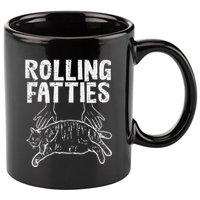 Rolling Fatties Cat Funny Fat Kitten 11oz C Handle Ceramic Mug